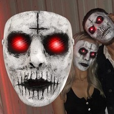 Demon Killer Mask Horror Zombie Glowing Halloween Latex Mask Scary Masque