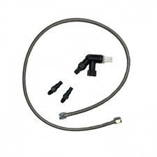 McLeod Clutch Fluid Line Braided Stainless Steel With Elbow Bleeder Mustang 2...
