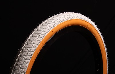 FARBIGE STREET BMX REIFEN WEISS GUMWALL 20 X 2.125 LS214 (PAAR, EINZELN & SCHLÄUCHE)