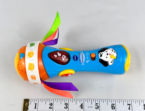 VTech Babble & Rattle Microphone 60+ Songs Animal Sounds Lights Tested Working - Picture 4 of 5