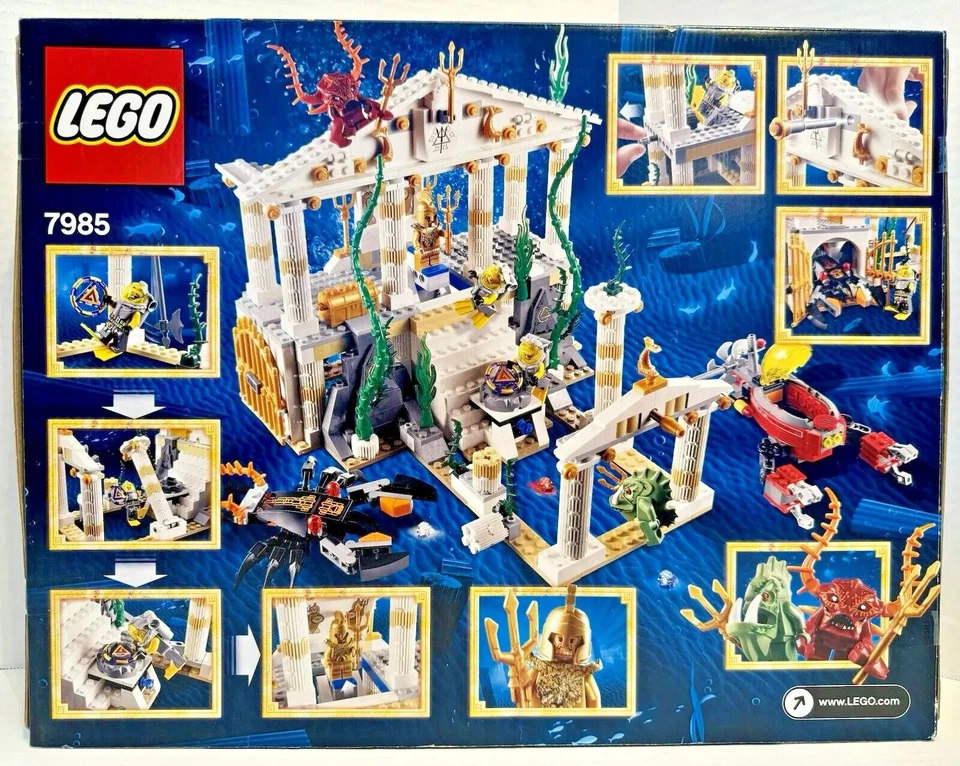 LEGO (7985) Atlantis: City of Atlantis New Sealed Retired Poseidon Temple City - Image 2 of 4