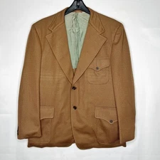 Jims’ Tell City IN Men’s Vintage Blazer / Jacket 1960’s Retro Geek Polyester 