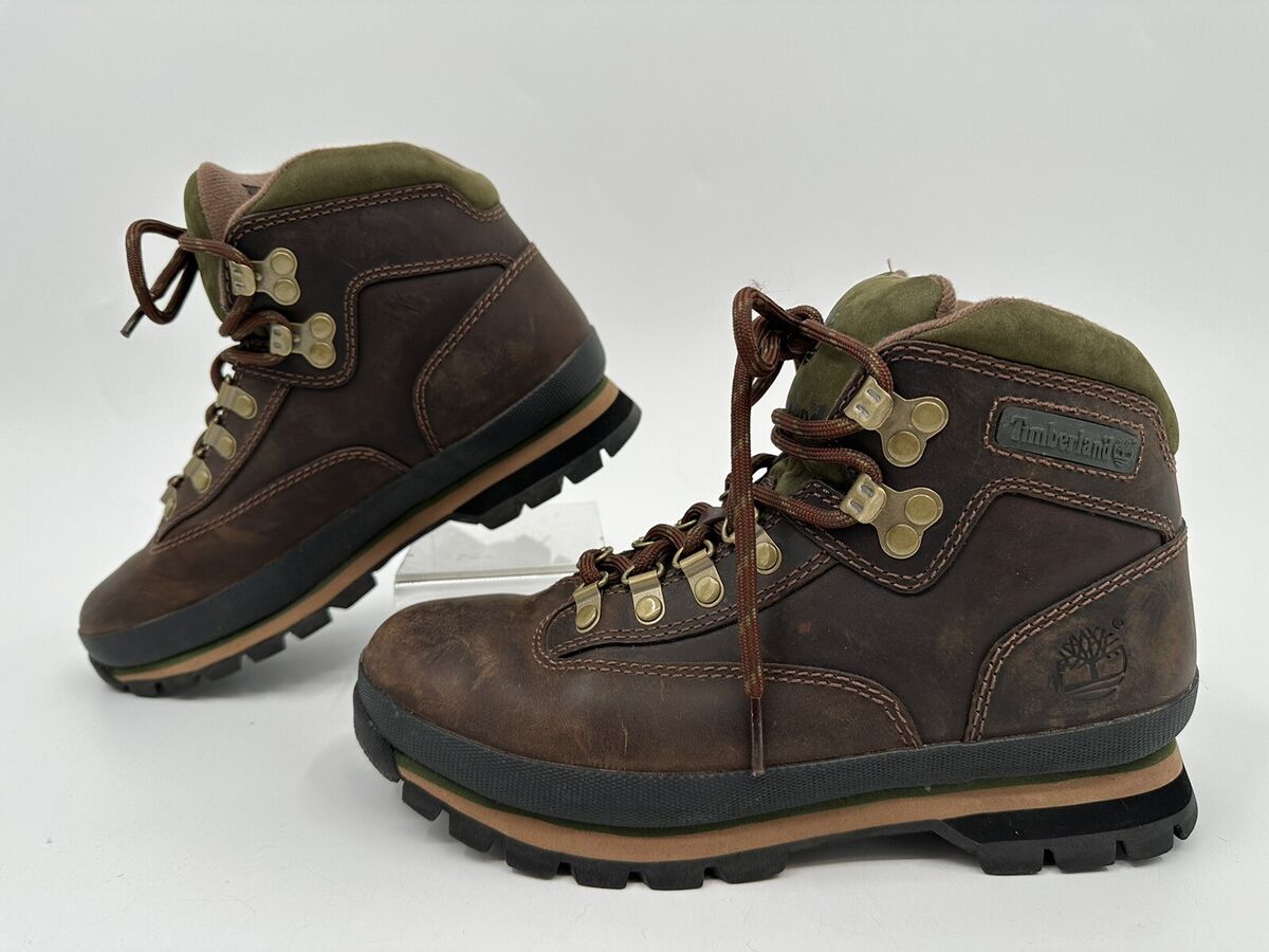 Timberland Womens Euro Hiker Brown Full Grain Leather Hiking Boot