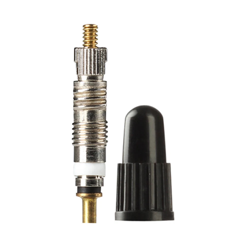 RocRide Presta Valve Cores with Removal Tool and Plastic Caps (10-Pack) Silver - Image 3 of 4