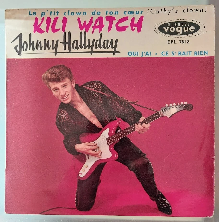 Horloge Ronde Néon Johnny Hallyday – Rouge – STC – Neuve Sous Blister