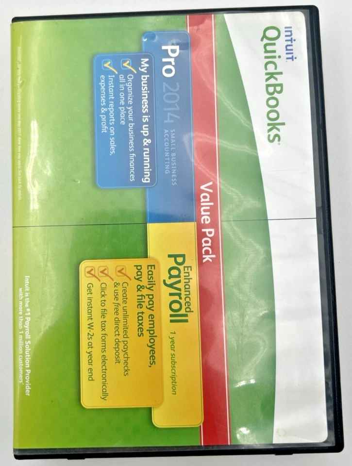 2014 INTUIT QUICKBOOKS PRO VALUE PACK, SMALL BUSINESS + PAYROLL - Image 2 of 4