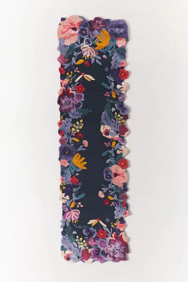 Шерстяной небольшой ковер Jarden с цветочным рисунком | ковер для домашнего декора | ковер для гостиной | подарочный ковер - Изображение 4 из 4