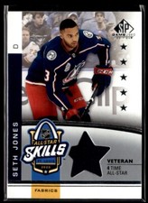 2020-21 SP Game Used 2020 NHL All-Star Skills Fabrics Seth Jones Columbus Blue