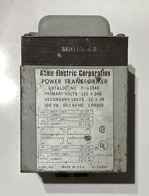 NEW - NOS Acme Electric Corporation T-81048 100VA 120/240V | eBay