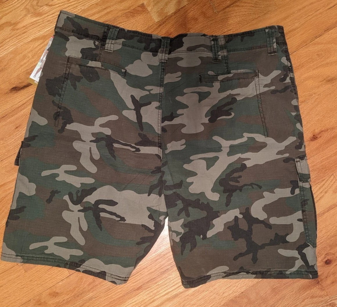 Wrangler Mens Five Star Premium Epic Soft Camo Cargo Shorts Size