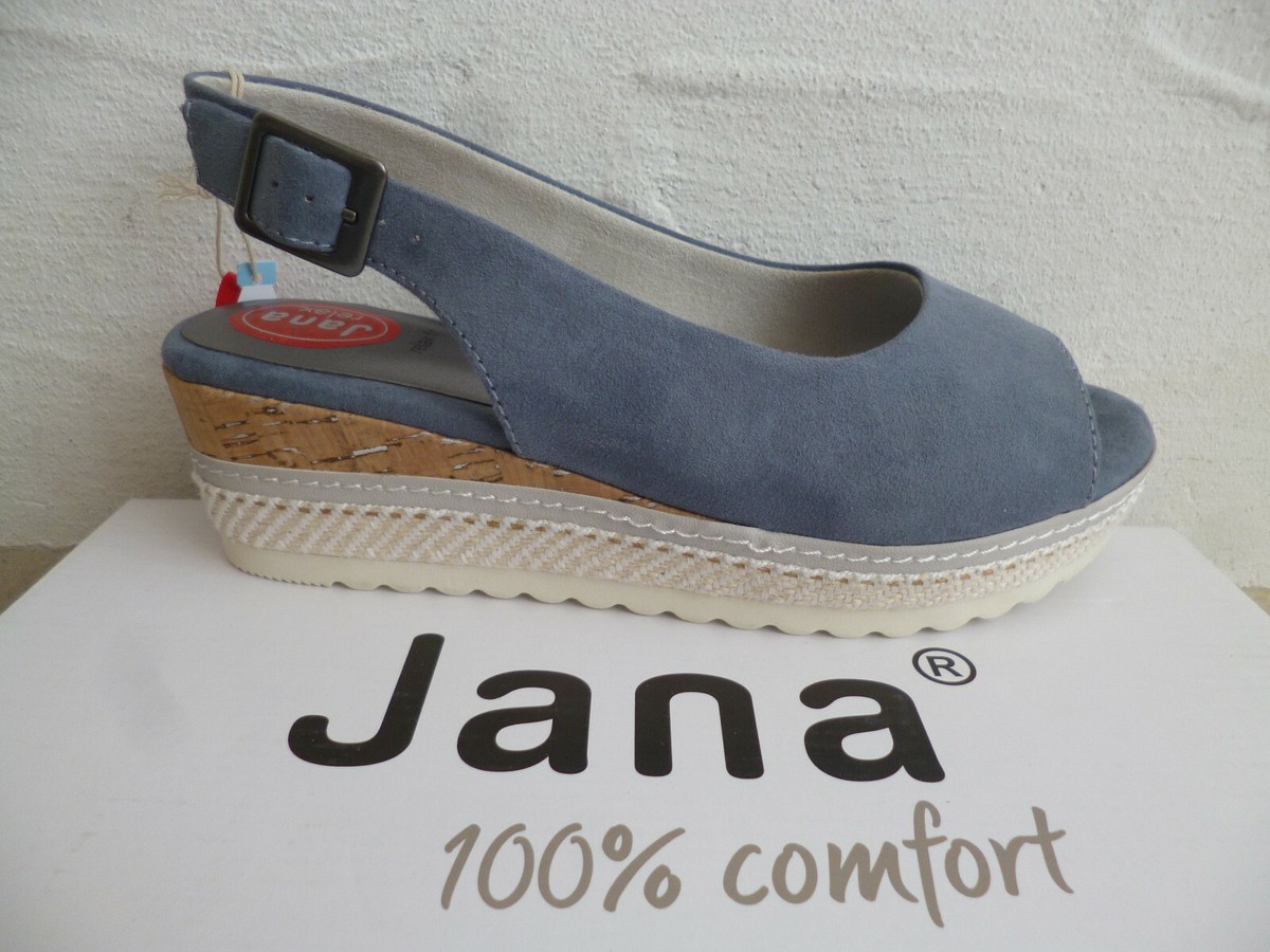 Jana Softline Women's 8 8 28660 26 802 Flat Black Sandals