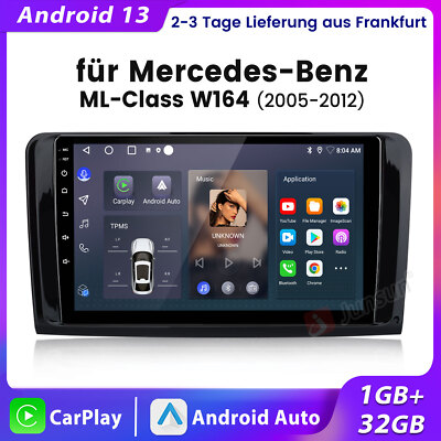 Carplay Für Mercedes Benz W164 GL320 ML350 X164 Autoradio Android 13 GPS Navi BT