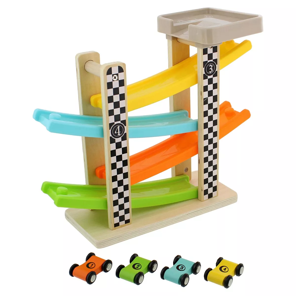 Wooden car cheap race track