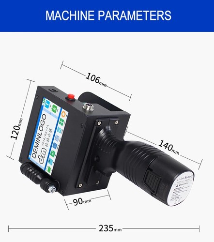5cm Large Format Inkjet Printer Validity Period Batch Barcode Embossing - Afbeelding 9 van 16