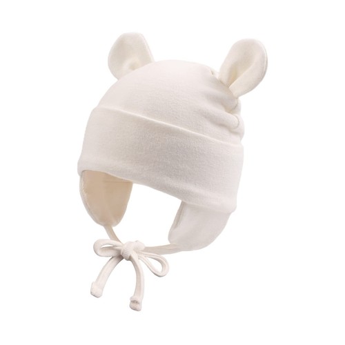 White Newborn Baby Beanie Hospital Hat for Boys Girls Cotton Preemie Baby's H... - Picture 2 of 5