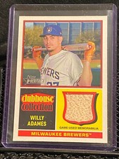 Willy Adames  2025 Topps Heritage Clubhouse Collection - Bat - Brewers