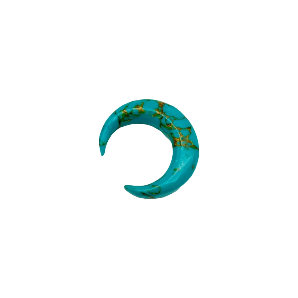 Copper Turquoise Naga Septum Piercing Jewelry Crescent Horseshoe Pincher 2-12mm - Image 4 of 4