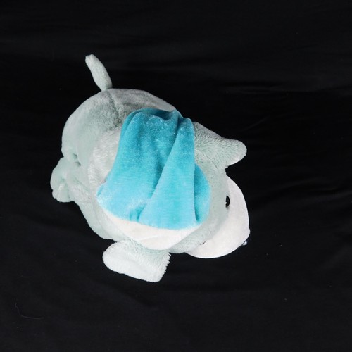 Good Stuff 12" Light Blue Stuffed Plush Dog Puppy Night Cap Bow Sitting - Picture 6 of 9
