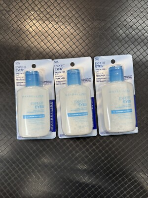 3X Maybelline Expert Eyes Eye Makeup Remover Oil Free - Lot of 3