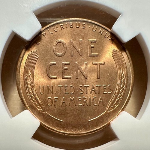 1947-S Lincoln Cent 1¢ - NGC MS 66 RD FULL RED - Wunderschön! - Bild 4 von 4