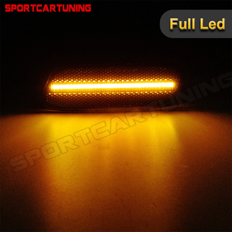 Smoke For Lexus SC300 SC400 1992-2000 Amber LED Front Bumper Side Marker Light Foto 2 de 4