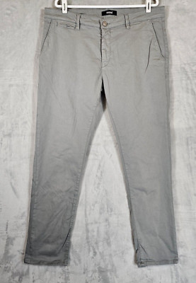 Mavi Pants Mens 36x31 Gray Johnny Slim Leg Stretch Twill Chino