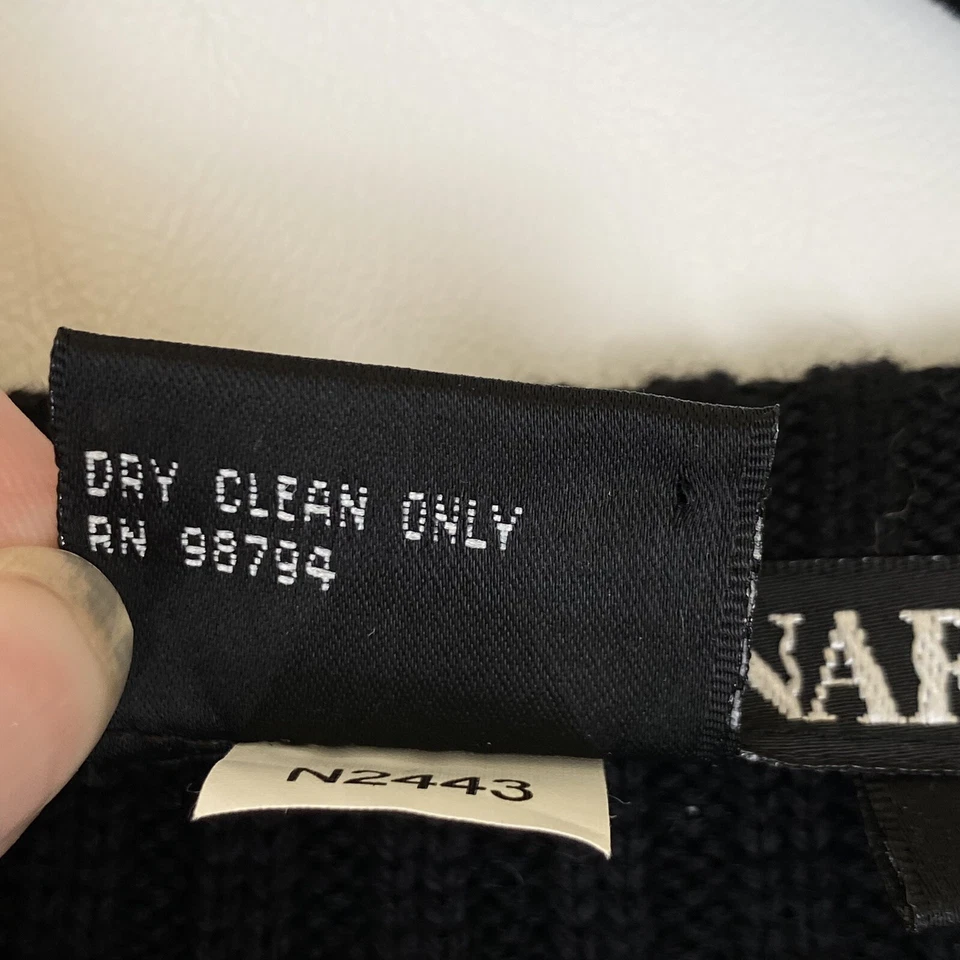 Chaleco Nina Leonard Mujer Mediano Mezcla Lana Cremallera Negro Marrón Suéter Estampado Animal Foto 3 de 4