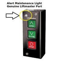 Liftmaster 02103L / 02-103L 3-Button Indoor Surface Mount Station with Light