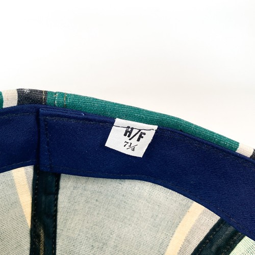 Vintage 50's Green Striped Conductors Hat - Picture 8 of 8