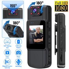 1080P Police Body Camera HD 180 Video DVR Camcorder IR Night Vision Camcorder