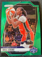 2024 WNBA Prizm #56 Ariel Atkins GREEN Prizm SP. Washington Mystics