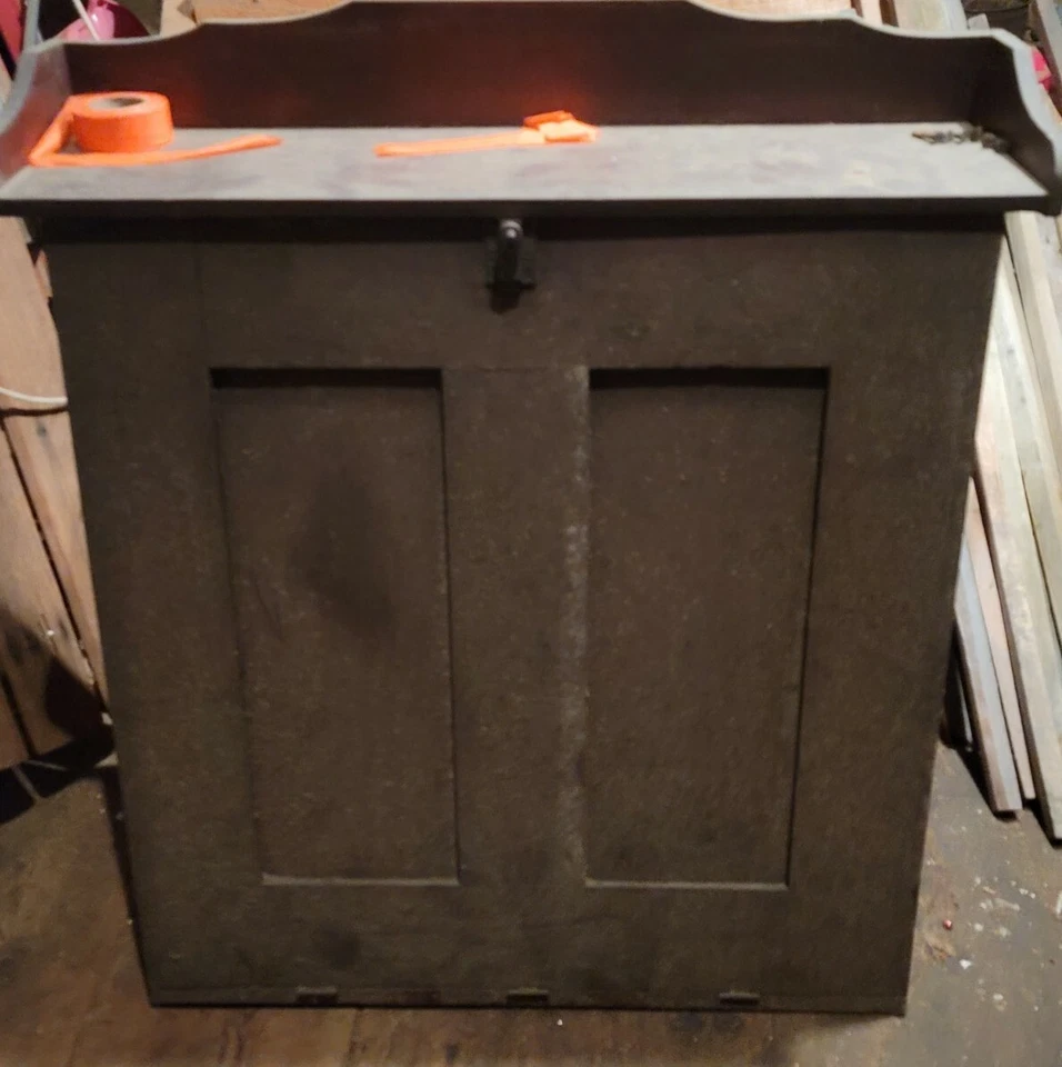 Antiguo gabinete de pared de almacenamiento desplegable primitivo-H 31,12 x W 31 L x 13,14 Foto 2 de 4