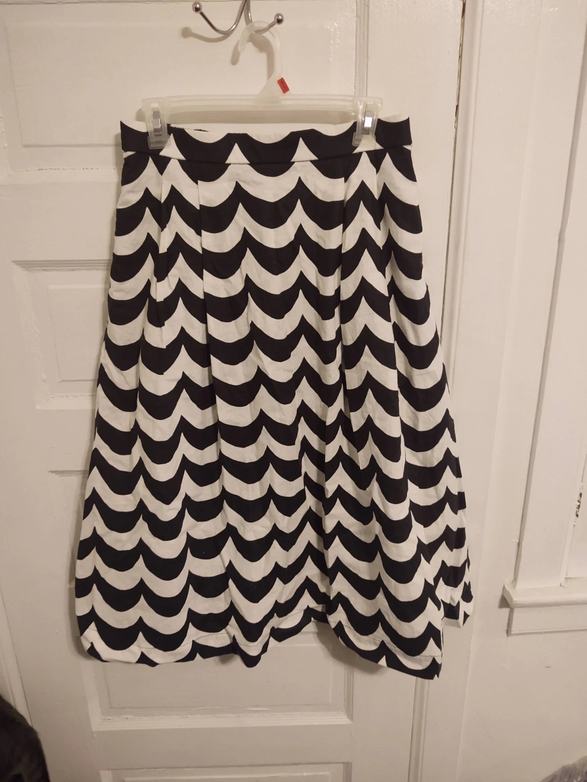 Marimekko x Uniqlo Women's Linen Cotton Blend Stripe Funky Midi Skirt M