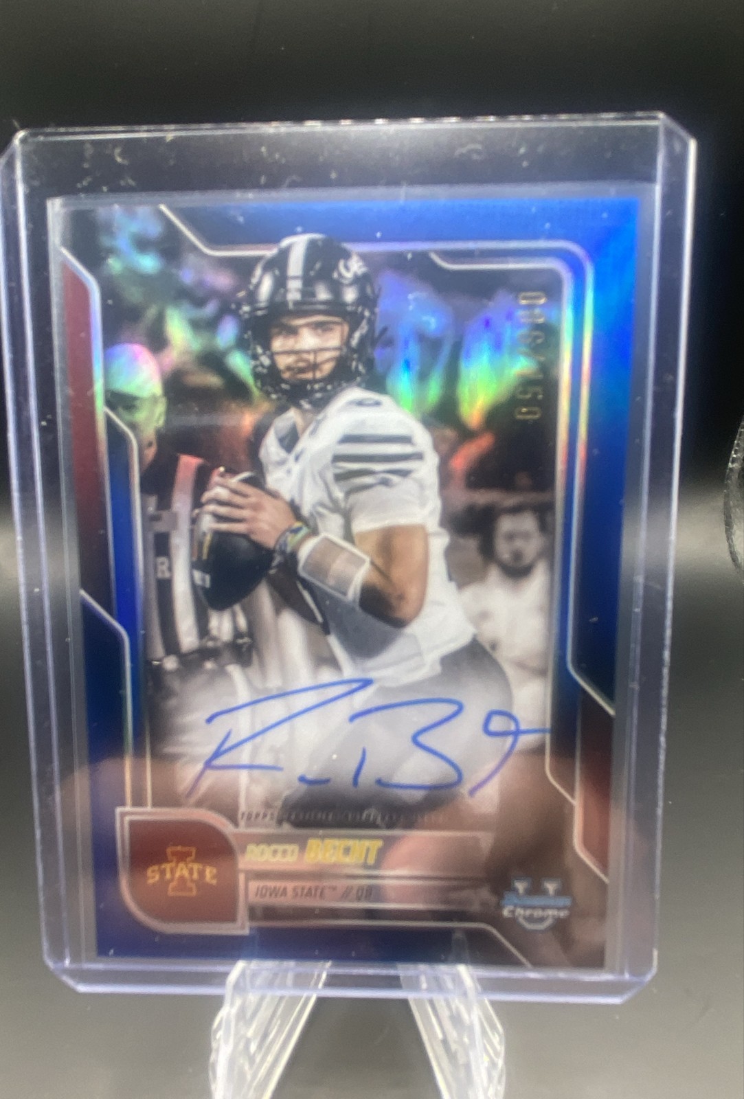2025 Bowman U Chrome - Autograph Rocco Becht BCA-RB Blue Refractor /150 (AU, RC)