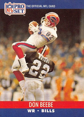 Don Beebe 1990 Pro Set 435 Buffalo Bills Football Card - Foto 1 di 2