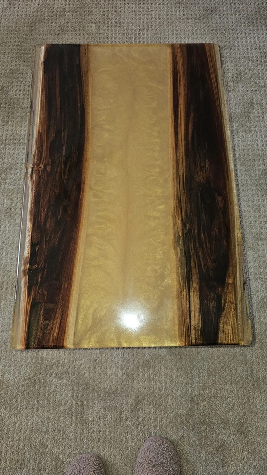 Handmade Cherry Gold River Table – One of a Kind – 27” × 17” × 17” - Image 4 of 4