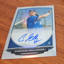 Cameron Gallagher Cam #'d 067/500 auto autograph 2013 Bowman Chrome refractor