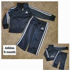 Adidas Track Suit, Pants  Zip Up Jacket. 9 months.