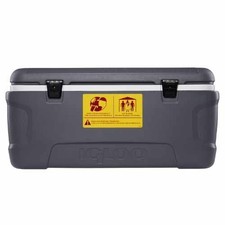Igloo 00050199 Contour 120 Qt Workman Ice Chest Cooler Gray 5-Day Ice