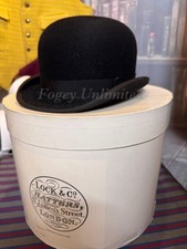 Vintage Lock Co Equestrian Bowler Hat Size 6 3/4" LK634