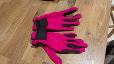 Pink Riding Gloves Age 12-14
