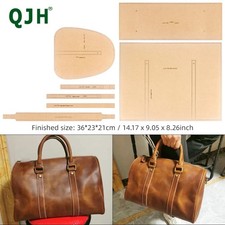 DIY Leather Bag Paper Template Pattern Travel Business Bag Craft Tool