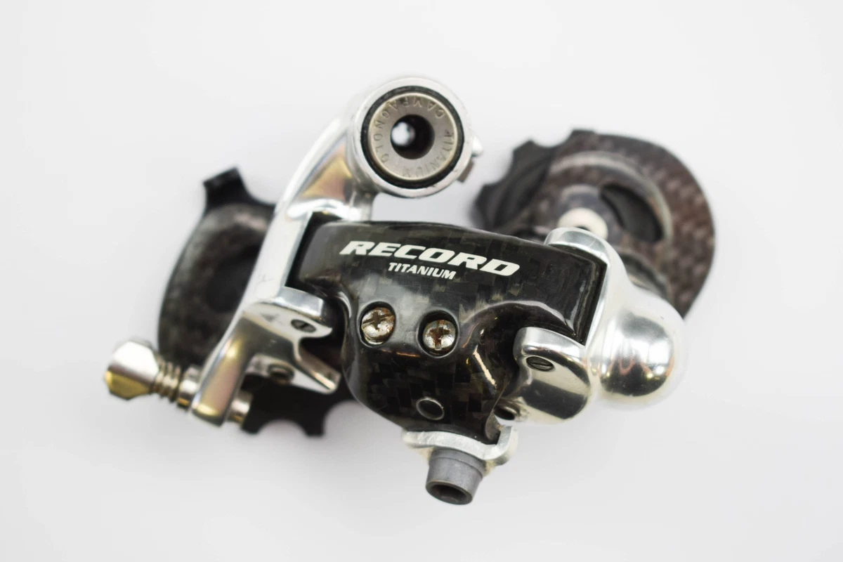 Cage Moyenne Dérailleur Record Dérailleur Arrière Campagnolo Record Titanium Medium Cage 10 Vitesses - Occasion Derailleur Campagnolo