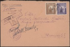 Romania, Transnistria, 1942. Censor Cover 517, 518, Balta - Bucharest