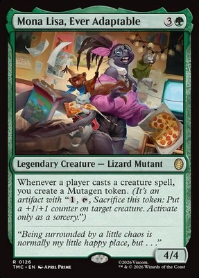 MTG Commander TMNT R Mona Lisa, Ever Adaptable #0126