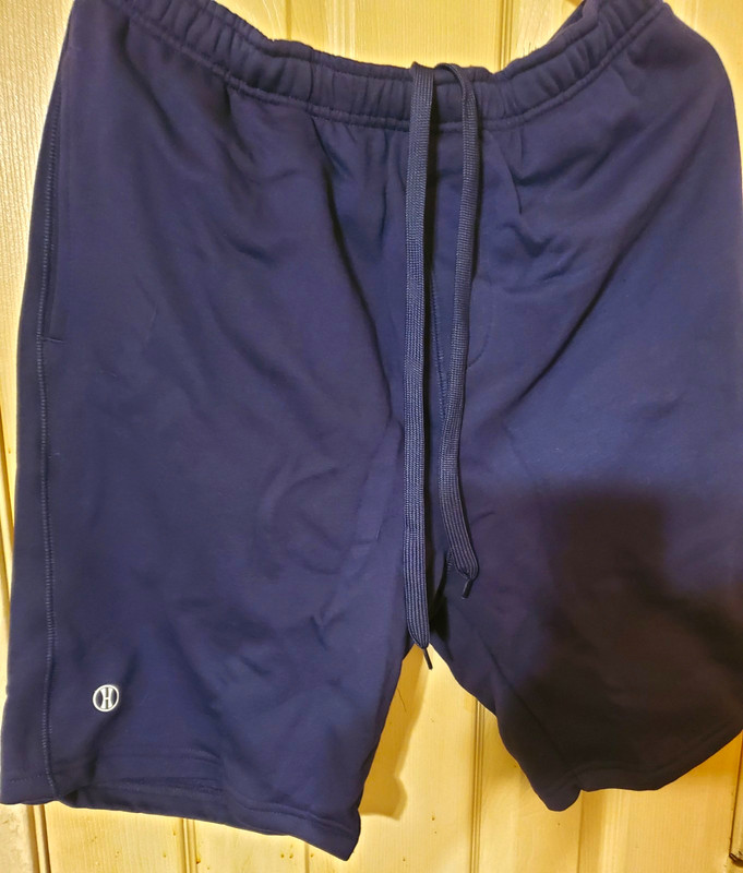 Hurley Men's Blue Gym & Training Shorts L 9in Inseam Elastic Waist Drawstring