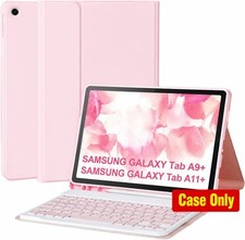 Keyboard Case for Samsung Galaxy Tab A9 /A11 2023/2025 11 , Pink, Bluetooth, D