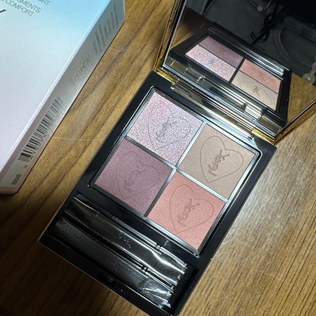 Yves Saint Laurent Mini pochette borsa trucco pelle nera