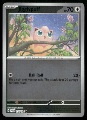 Jigglypuff Common ME02: Phantasmal Flames 076/094 NM