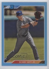 2020 Bowman Heritage Chrome Prospects Blue Refractor 91/99 Bobby Witt Jr uk2